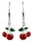 Preview: Ohrringe Kirsche rot Silber 925/ 4306