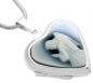 Preview: Medaillon Herz mittel mit Achatgemme betender Engel 8403