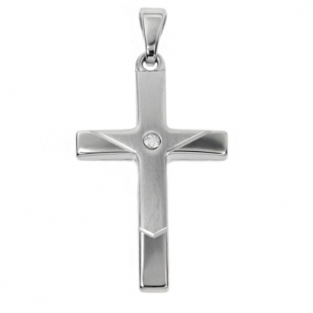 Anhänger Kreuz mit Zirkonia 5482