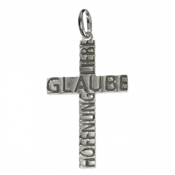 Preview: Anhänger Kreuz Glaube - Liebe - Hoffnung 925/ 5531