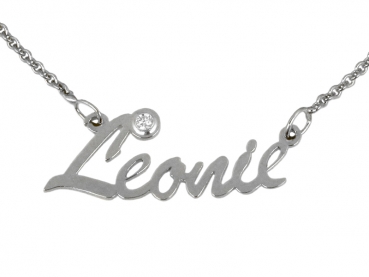 Kette mit Namen und Zirkonia 24/A0140