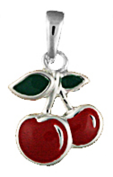 Anhänger Kirsche Silber 925/ rhodiniert 5313