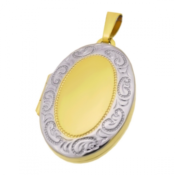 Medaillon mittel 333/ bicolor 8089