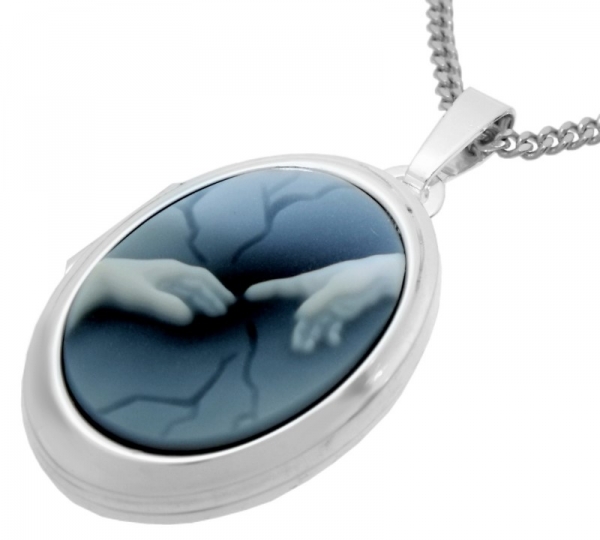 Medaillon mittel mit Achatgemme  8420