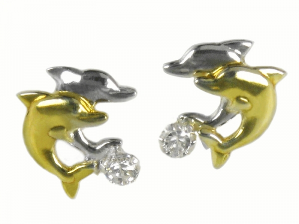 Ohrstecker Delfin 4305